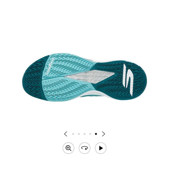 Skechers Baseline Bully Tennis Court Shoe - Women's - Aqua/White - 10 - New - Picture 5 of 5